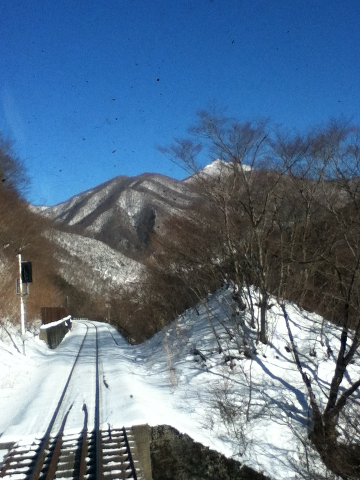 岩手の車窓から 雪景色