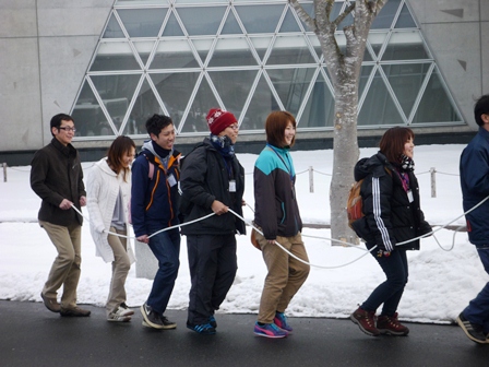 楽しく電車ごっこでPR